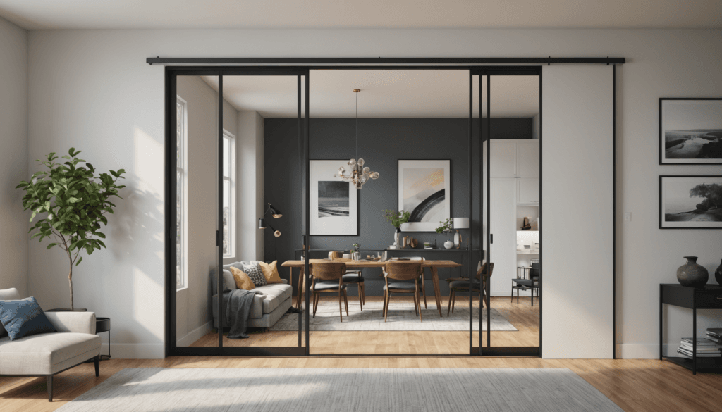 Comment combler l&rsquo;espace entre une porte coulissante et le mur efficacement ?