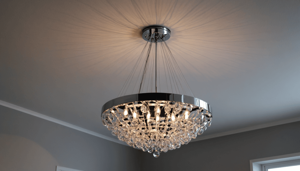 Comment fixer un lustre lourd au plafond en toute sécurité ?