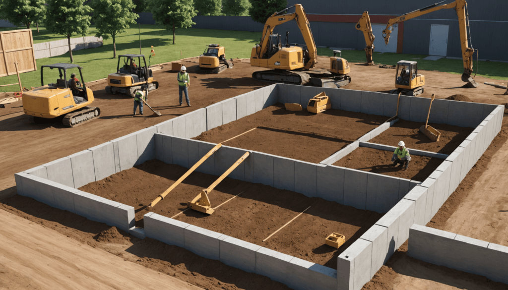 Guide complet pour construire une fondation de muret de 40 cm étape par étape