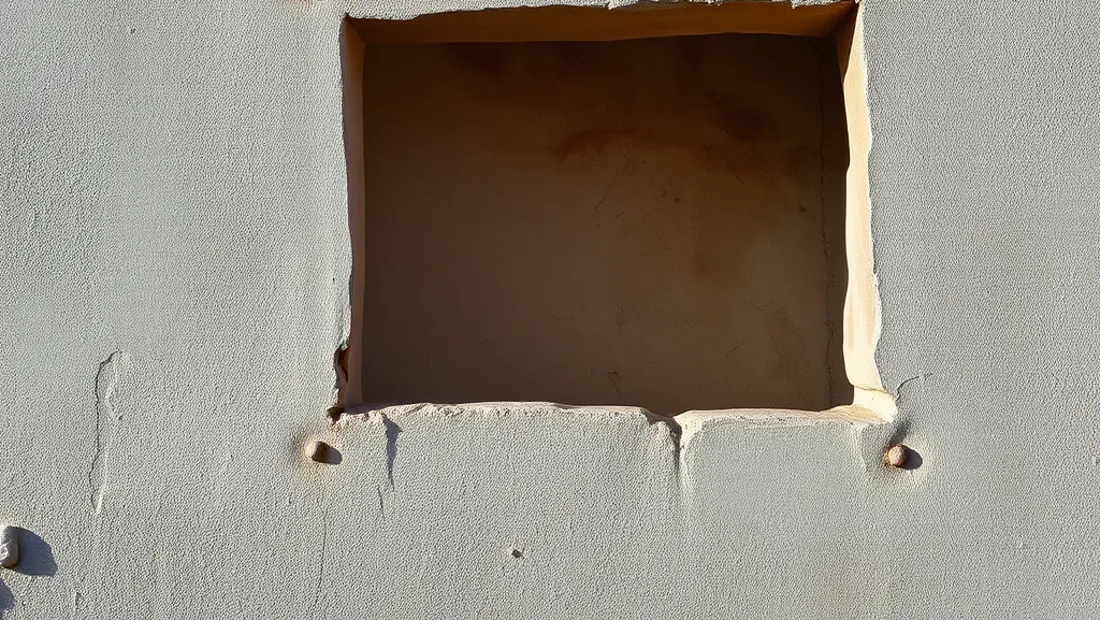 Isolation en amiante sur un mur